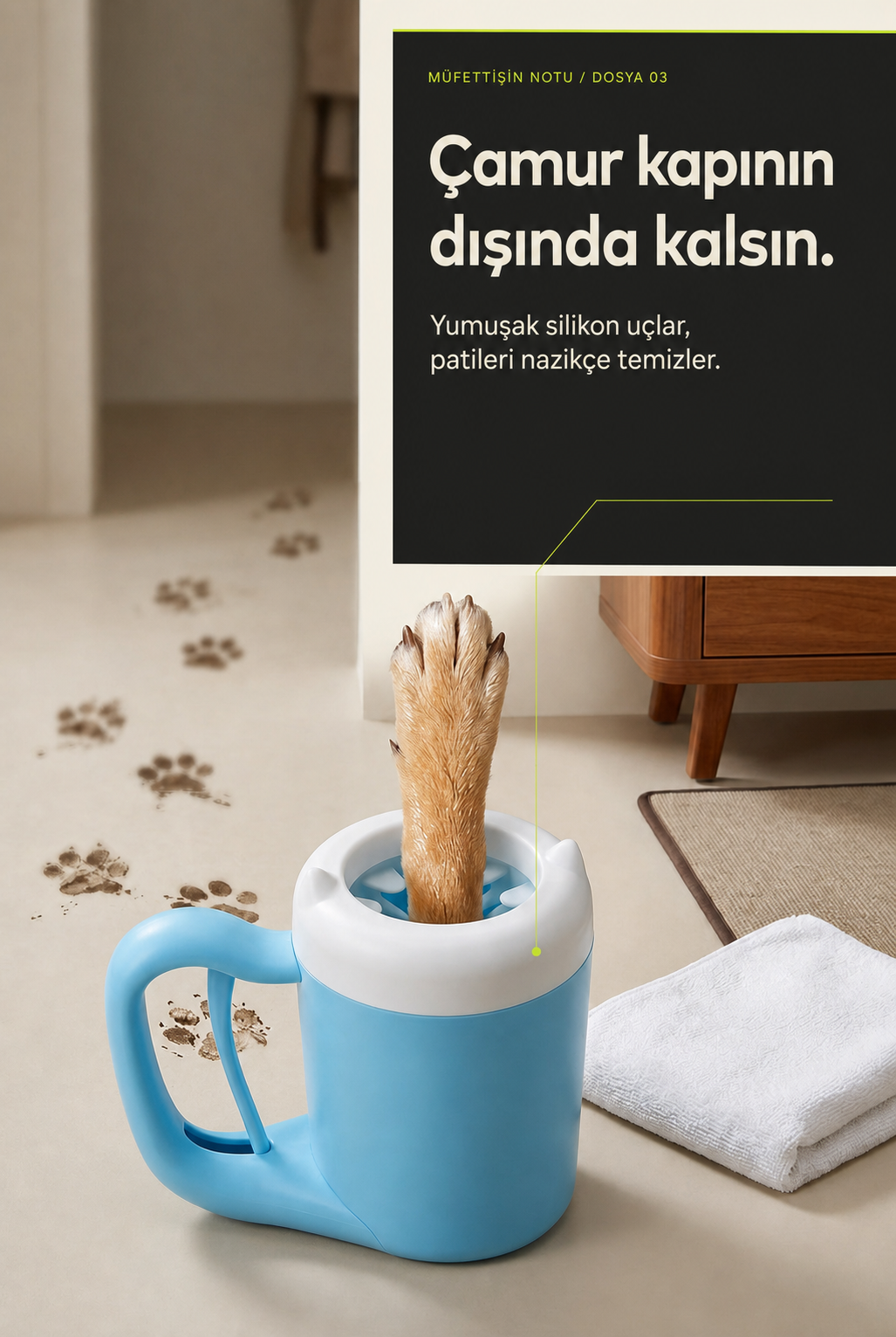 Lion Pet Silikonlu Pati Temizleme Bardağı