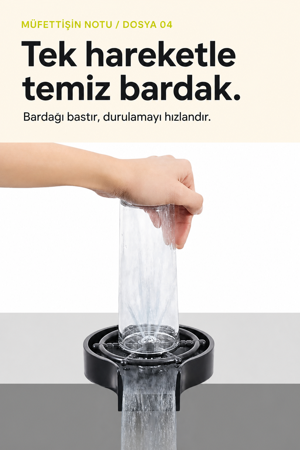 Nightwatchers Yüksek Basınçlı Bardak Durulayıcı